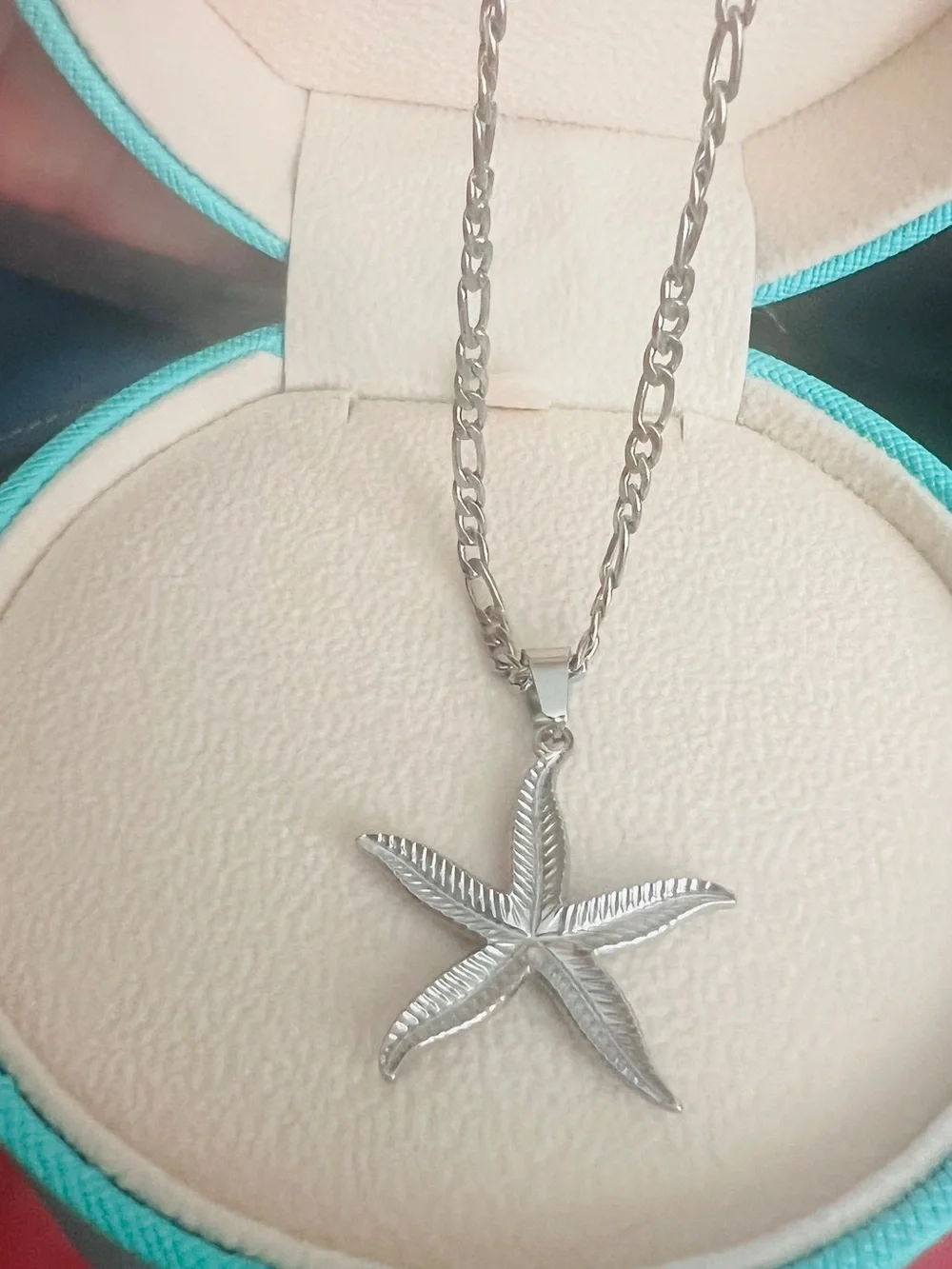 Silver Starfish Pendant Necklace - Picture 2 of 6